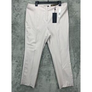 NWT Antonio Melani Luxury Collection Theo Loro Piana Pants 14 Stone Wool